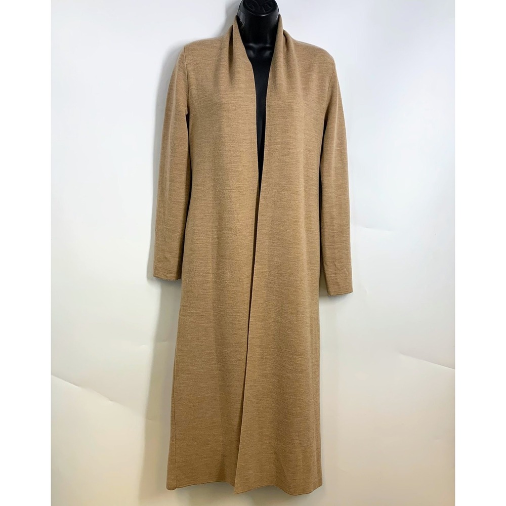BABATON Kirby Long Sleeve Merino Wool Blend Open Front Duster Cardigan XXS‎